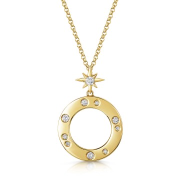 18ct Yellow Gold 0.15ct Brilliant Diamond  Pendant