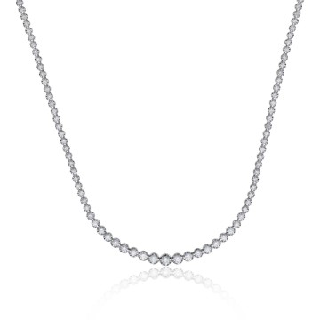 18ct White Gold Brilliant Cut 5.00ct Diamond Necklace