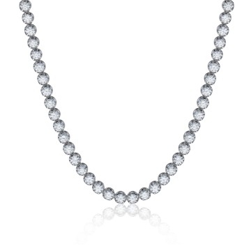 18ct White Gold 17.00ct Round Brilliant Cut Diamond Necklet