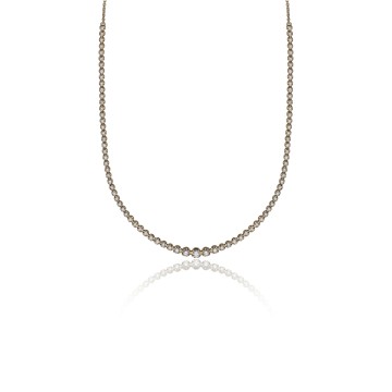 18ct Yellow Gold Brilliant Cut 1.88ct Graduated Diamond Necklace