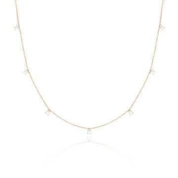 18ct Yellow Gold Brilliant Cut 0.30ct Diamond Necklace