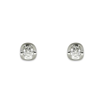 18ct White Gold Brilliant Cut 0.40ct Diamond Stud Earrings