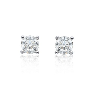 18ct White Gold Brilliant Cut 1.80ct Diamond Stud Earrings