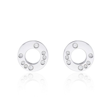 18ct White Gold 0.15ct Brilliant Earrings