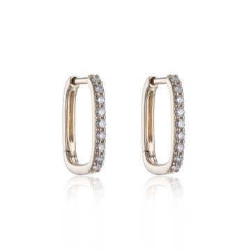 18ct Yellow Gold Brilliant Cut 0.24ct Diamond Earrings