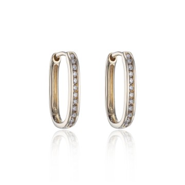 18ct Yellow Gold Brilliant Cut 0.14ct Diamond Earrings