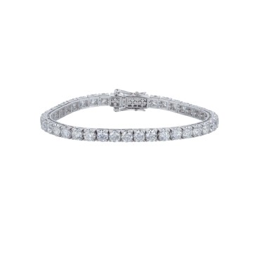 18ct White Gold Brilliant Cut 12.00ct Diamond Bracele