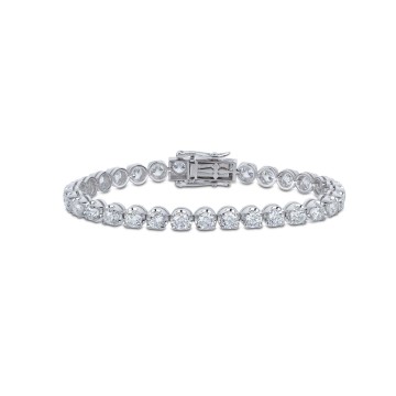 18ct White Gold Brilliant Cut 10.00ct Diamond Bracelet