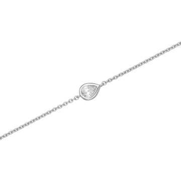 18ct White Gold 0.30ct Pear Diamond Bracelet