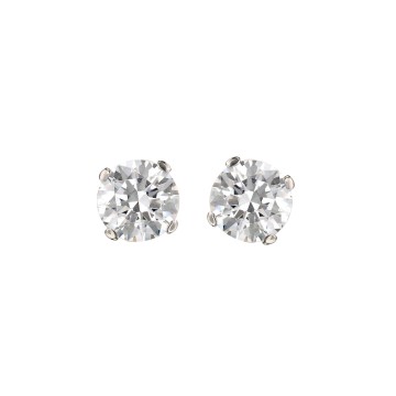 9ct Yellow Gold Brilliant Cut Cubic Zirconia Stud Earrings