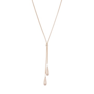 9ct Yellow Gold Double Drop Necklet