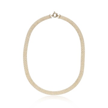 9ct Yellow Gold Woven Necklace