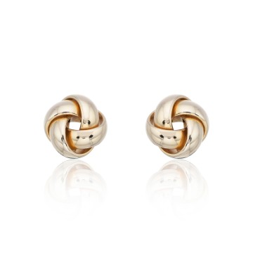 9ct Yellow Gold Knot Stud Earrings