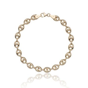 9ct Yellow Gold Fashion Link Bracelet