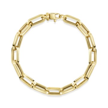 9ct Yellow Gold Paperchain Bracelet