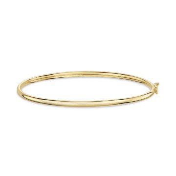 9ct Yellow Gold Tube Bangle