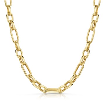 9ct Yellow Gold 18" Figaro Chain