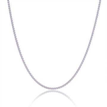 9ct White Gold 20inch Spiga Chain