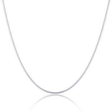9ct White Gold 0.6mm 16-18inch Box Chain