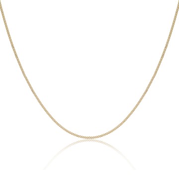 9ct Yellow Gold Diamond Cut Curb Chain