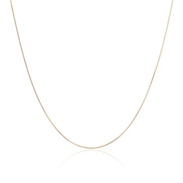 9ct Yellow Gold 0.7mm 16-18inch Box Chain