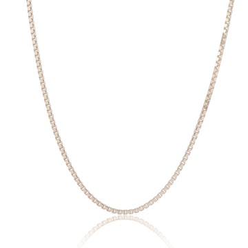 9ct Yellow gold 0.9mm 18-20 inch Venetian Box Chain