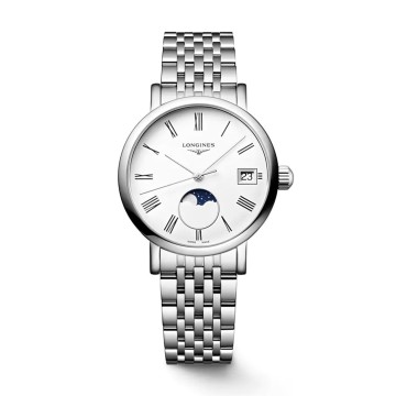 Longines Elegant Collection Moonphase 30mm Quartz Ladies Watch L43304116