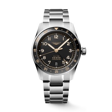 Longines Spirit Zulu Time 39mm GMT Watch L3.802.4.50.6 