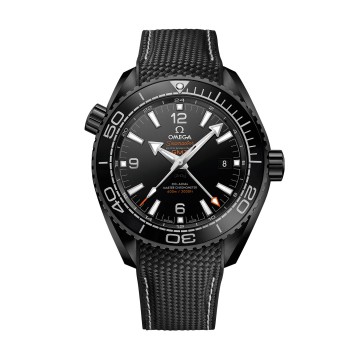 OMEGA Seamaster Planet Ocean 'Deep Black' 600M Co-Axial Master Chronometer GMT 45.5mm Mens Watch 215.92.46.22.01.001