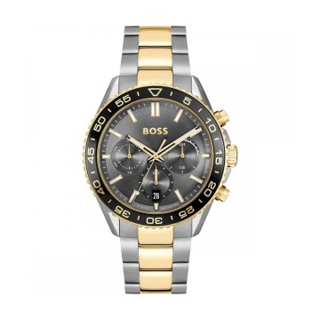 BOSS Runner 43mm Two Tone Mens Watch 1514144 