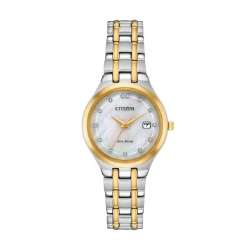 Citizen Silhouette Eco-Drive Diamond 28mm Ladies Watch EW2488-57D
