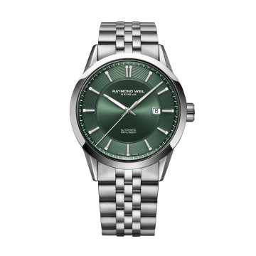 Raymond Weil Freelancer Stainless Steel Green Automatic Men’s Watch 2731-ST-52001