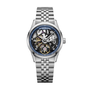 Raymond Weil Freelancer Calibre RW1212 Skeleton 38mm Automatic Mens Watch 2783-ST-50000