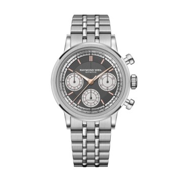 Raymond Weil Millesime Tri-Compax Chronograph Automatic 39mm Mens Watch 7765-ST-60651