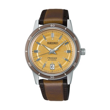 Seiko Presage Style 60s in Golden Yellow Men's Watch SRPL75J1