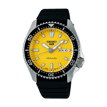 Seiko 5 Sports SKX Redux in Ki-iro Yellow 42mm Watch SRPL87K1