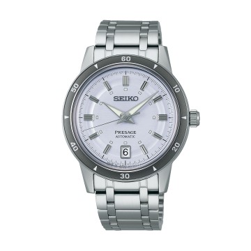 Seiko Presage Style 60s Silvery Violet Watch SRPL73J1