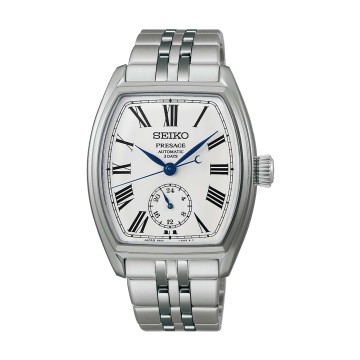 Seiko Presage Classic Series Enamel Tonneau Watch SPB537J1