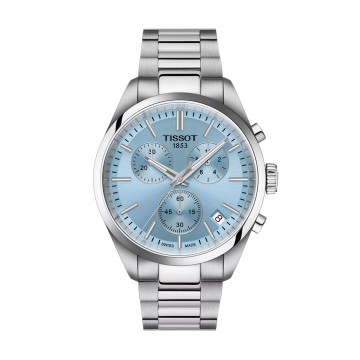 Tissot PR 100 Chronograph 40m  Ice Blue Mens Watch T150.417.11.351.00