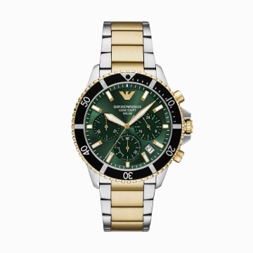 Emporio Armani World Explorer Solar-Powered Chronograph Mens Watch AR11695