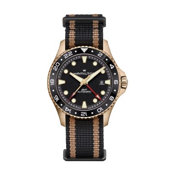 Hamilton Khaki Navy Scuba GMT Automatic 43mm Bronze Watch H82565930