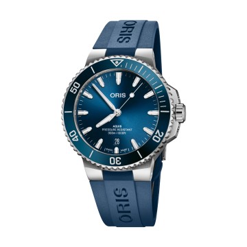 Aquis Date 41.5mm Blue Watch 01 733 7787 4135-07 4 22 35FC