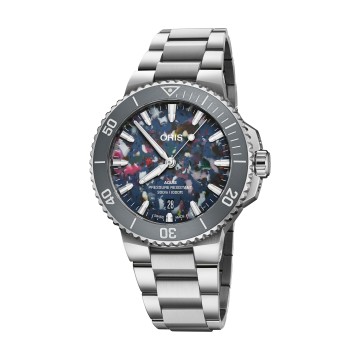 Oris Aquis Date Upcyle 41.5mm Unisex Watch 01 733 7787 4150-07 8 22 04PEB