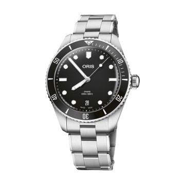 Oris Divers Date Automatic 39mm Watch 01 733 7795 4054-Set