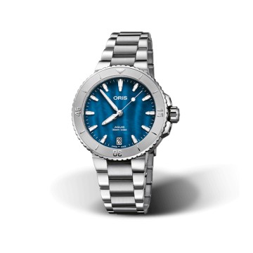 Oris Aquis Date Automatic Blue Dial Steel Bracelet