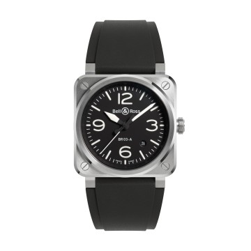 Bell & Ross BR-03 Automatic Mechanical 41mm Mens Watch BR03A-BL-ST/SRB