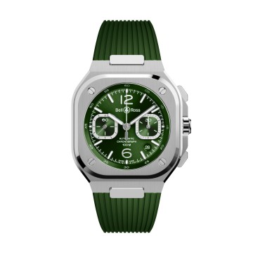 Bell & Ross BR-05 Chrono Green 42mm Watch BR05C-GN-ST-SRB