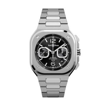 Bell & Ross BR-05 Chrono Black Steel 42mm Watch BR05C-BLC-ST/SST