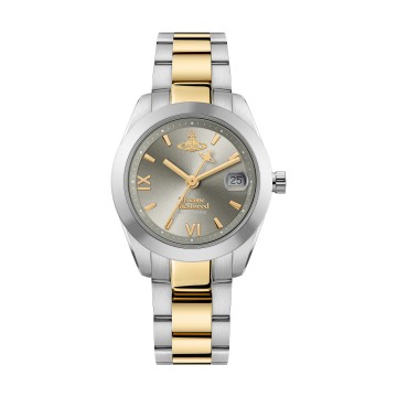 Vivienne Westwood Fenchurch Quartz 28mm Stainless Steel and Yellow Gold Tone Ladies Watch VV292GYSG