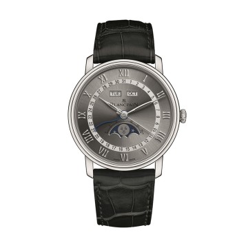 Blancpain Villeret Quantieme Complet Moonphase Mens Watch 6654-1113-55B